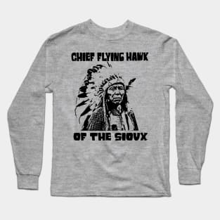 Chief-Flying-Hawk Long Sleeve T-Shirt